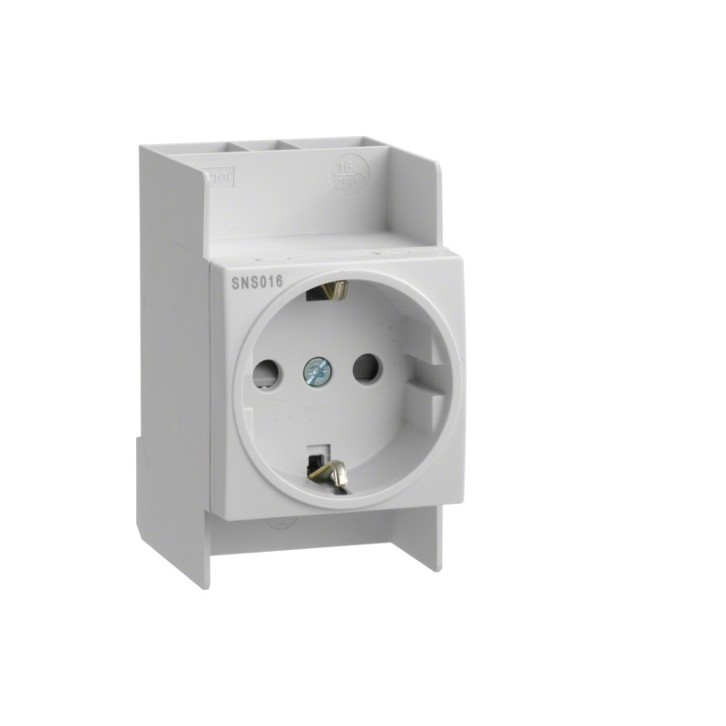 Presa Elettrica Da Incasso Hager SNS016 16A 250V - Colore Bianco, QuickConnect