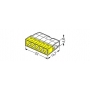 Wago 2273-205 COMPACT-Verbindungsdosenklemme; 5-Leiter-Klemme; Gehäusefarbe transparent; Deckelfarbe gelb