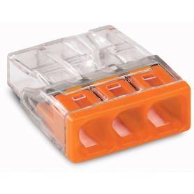 Wago 2273-203 caja de conexión COMPACT 3x 0.5-2.5 naranja 100 piezas