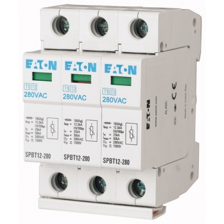 Eaton SPBT12-280/3 Überspannungsableiter 3polig 280V, TN-C-Set 158330