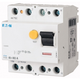 Eaton PFIM-40/4/003-G/A-MW Circuit breaker A 40A/4 30mA 'G/A' 3kA 235454