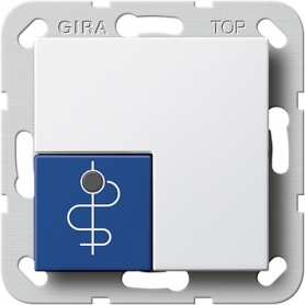 Gira 590503 Medical call button system 55 Pure white