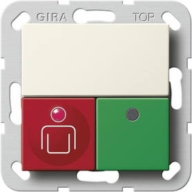 Gira 592001 szoba modul hírnév + ingatlanrendszer 55 krém fehér
