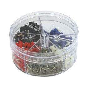 Haupa 270854 Ader end sleeves in stray box Colour series II I DIN