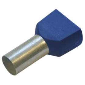 Haupa 270792 Twin-Aderendhülse 2,5/10 blau (100 Stück)