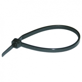 Haupa 262602 cable corbata negro resistente a los rayos UV 100x25 mm (100 piezas)