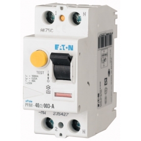 Eaton Interruptor PFIM-40/2/003-G/A FI, 40A, 2p, 30mA, tipo G/A 108045