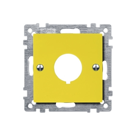 Merten 393903 Zentralplatte für Not-Ausschalter, gelb, System M