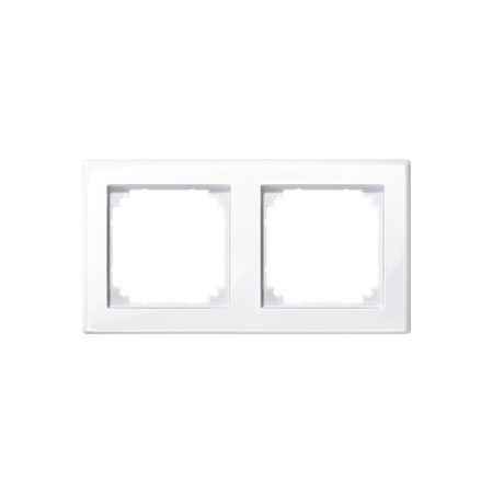 Merten 478225 M-SMART-Rahmen, 2fach, aktivweiß glänzend