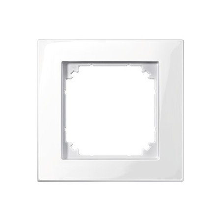Merten 515119 M-PLAN-Rahmen, 1fach, polarweiß glänzend