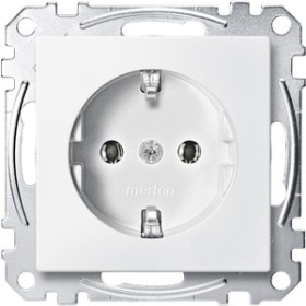 Merten MEG2301-0619 SCHUKO-πρίζα, κλέμμες, polarweiß, System M