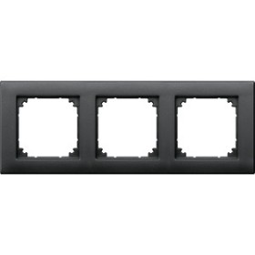 Merten 486314 M-PLAN-Rahmen, 3fach, anthrazit