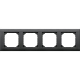 Merten 486414 M-PLAN-Rahmen, 4fach, anthrazit