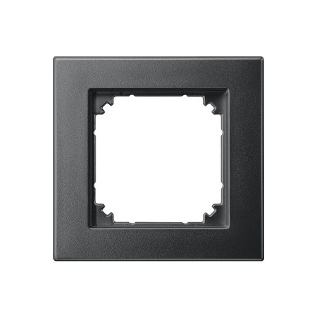Merten 488114 M-PLAN II-Rahmen, 1fach, bündiger Einbau, anthrazit