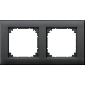 Merten 488214 M-PLAN II-Rahmen, 2fach, bündiger Einbau, anthrazit
