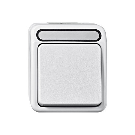 Merten MEG3116-8019 Aus/Wechselschalter, 1-polig, polarweiß, AQUASTAR