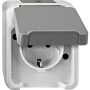 Merten MEG2301-8029 SCHUKO-Steckdose, lichtgrau, AQUASTAR