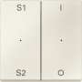 Merten MEG5228-0444 Wippen für Taster-Modul 2fach (Szene1/2, 1/0), weiß, System M