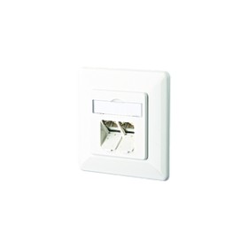 Metz Connect 130C381002-I Datendose Kat.6A 2xRJ45 UP LSA+ RAL9010