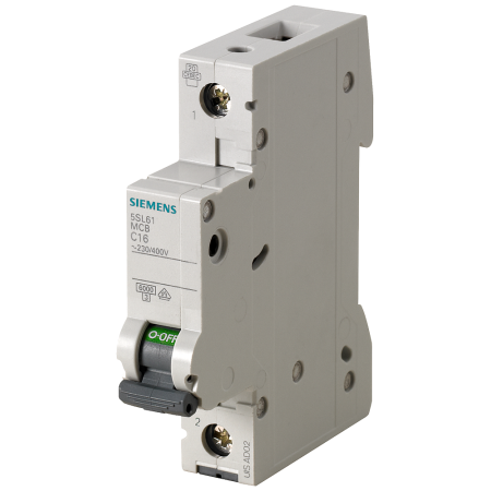 Siemens 5SL6101-7 Διακόπτης LS 6kA 1 πόλου C1