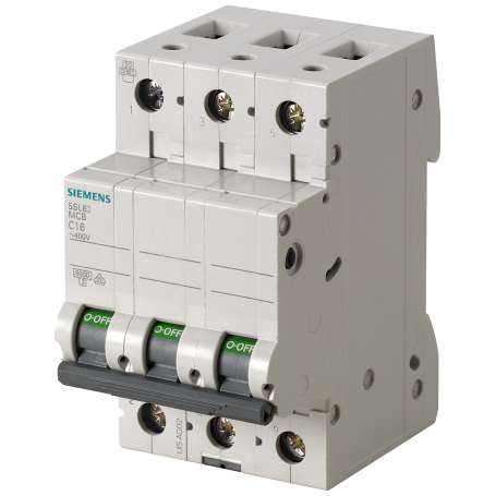 Siemens 5SL6306-7 LS switch 6kA 3-pin C6