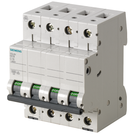 Siemens 5SL6613-6 Διακόπτης LS 6kA 3+N πόλων B13
