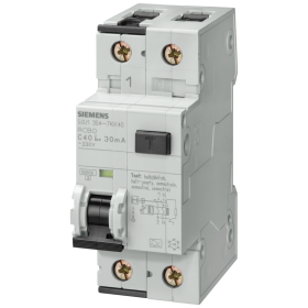 Siemens 5SU1354-6LB13 FI/LS-Schalter A 13A/1+N/B 30mA 'G' 10kA