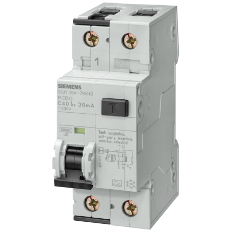 Siemens 5SU1354-6LB13 FI/LS 13A/1+N/B 30mA ”G” 10kA