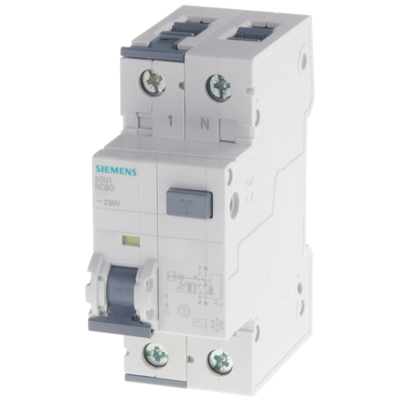 Siemens 5SU1354-7KK16 FI/LS switch A 16A/1+N/C 30mA 10kA