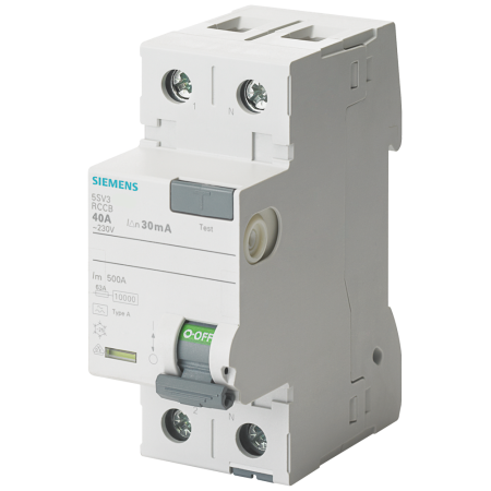 Siemens 5SV3314-6 FI protection switch KL.A 2Pol. 40A 30mA