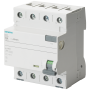 Siemens 5SV3444-8 FI ochrana prepínač, 4-pin, typ A, selektívne, V: 40 A, 100 mA, Un AC: 400 V