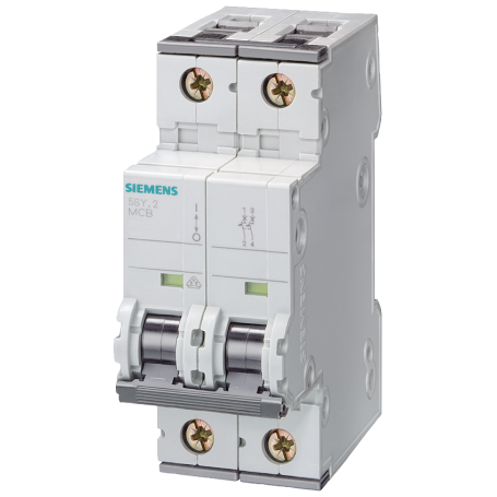 Siemens 5SY4202-7 LS switch 10kA 2-pole C2