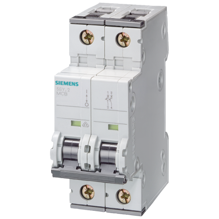 Siemens 5SY6216-7 Διακόπτης LS 6kA 2 πόλων C16