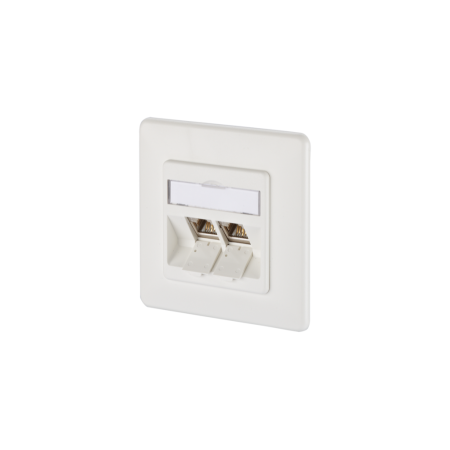Metz Connect 1309121002-E E-DATmodul πρίζα δεδομένων Kat.6A 2xRJ45 UP RAL9010