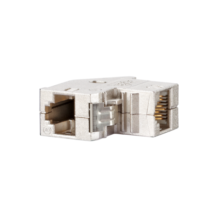 Metz Connect 1309A1-I E-DAT module Kat.6 Coupling RJ45 bushing/socket 90°