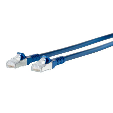 Metz Connect 1308451544-E Patchkabel Kat.6A S/FTP halogenfrei LSHF (LSOH) 1,5m blau