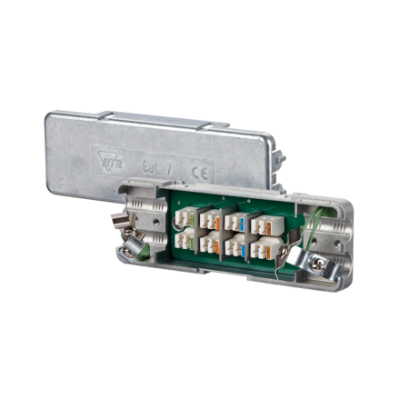 Metz Connect 130863-E Συνδετήρας καλωδίων Kat.7 / Klasse E LSA+ πλήρως θωρακισμένος, μεταλλικός