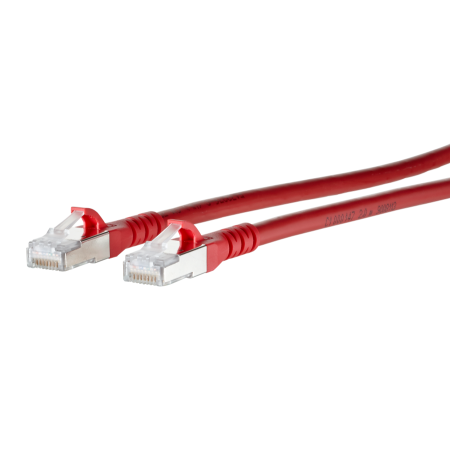 Metz Connect 1308451566-E Patch καλώδιο Kat.6A S/FTP halogenfrei LSHF (LSOH) 1,5m κόκκινο