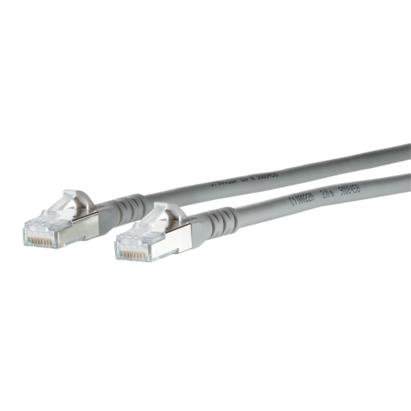 Metz Connect 130845B533-E Patch καλώδιο Kat.6A S/FTP halogenfrei LSHF (LSOH) 25,0m γκρι