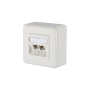 Metz Connect 1309120002-E E-DAT πρίζα διπλή C6 μονάδα 8/8(8) AP RW