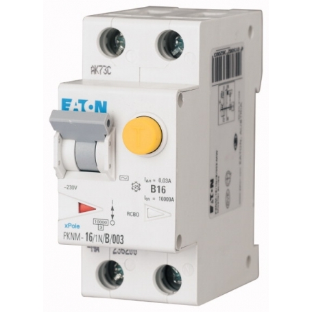 Eaton PKNM-16/1N/B/003-A-MW FI/LS-Schalter A 16A/1+N/B 30mA 250A 236205