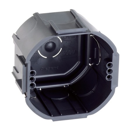 Legrand Kombi- Abzweig- Schalterdose, Mauerdose Galea GMD70F schwarz IP20 anreihbar 089215