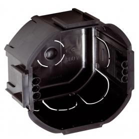 Legrand Caja de interruptor de rama de combinación, caja de pared Galea GMD70 IP20 negro disponible 089207