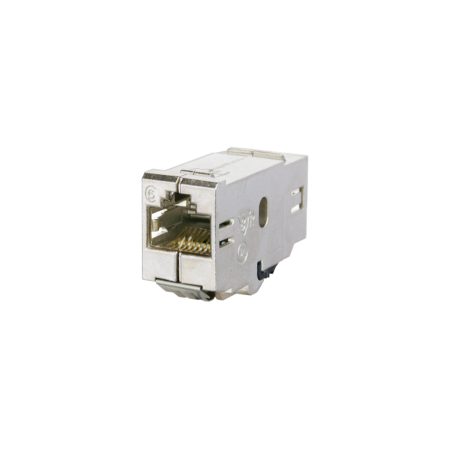 Metz Connect 1309A0-I E-DAT module Kat.6 Coupling RJ45 bushing/jack 180 degrees