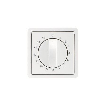 Elso 223084 Central plate time switch insert rotary actuation. 15min FASHION/RIVA/SCALA pure white