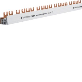 Hager KDN463B Phasenschiene 4 polig mit Gabelanschluss 10mm² 63A 57 Module