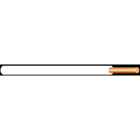 YE 1,5 mm² ΛΕΥΚΟ H07V-U PVC αγωγός 100 Meter