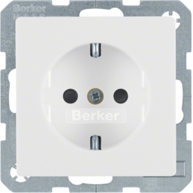 Berker 47236089 socket SCHUKO con protección de contacto niños protección Q1/Q3 pw