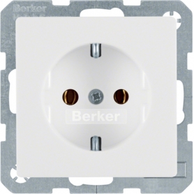 Berker 47436089 socket SCHUKO Q1/Q3 polar white
