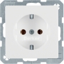 Berker 47436089 socket SCHUKO Q1/Q3 polar blanco